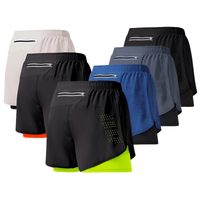 Thumbnail for Men's Running Shorts Quick-Drying Fitness Double Layer Shorts Men's New Sport Workout Training Bodybuilding Shorts, Drestiny, Shorts, S, M, L, XL, XXL, United States, Canada, Australia, Gender_Men, New Zealand, United Kingdom, UK, Blue-Grey, White, Black, Fluorescent Green, Fluorescent Blue, Army Green, Brown, Sky Blue, Dark Pink, Purple, Orange, running shorts for men, men's athletic shorts, men's running shorts with pockets, running shorts men, men's gym shorts, 2 n 1 running shorts men, shopdrestiny.com