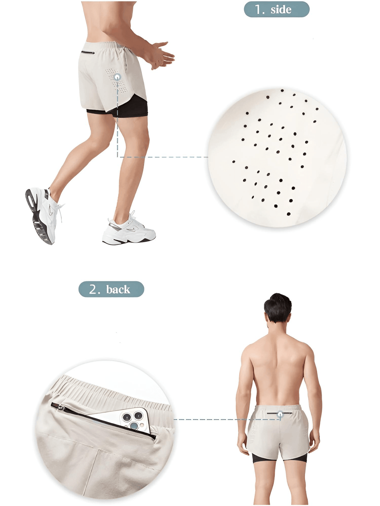 Men's Running Shorts Quick-Drying Fitness Double Layer Shorts Men's New Sport Workout Training Bodybuilding Shorts, Drestiny, Shorts, S, M, L, XL, XXL, United States, Canada, Australia, Gender_Men, New Zealand, United Kingdom, UK, Blue-Grey, White, Black, Fluorescent Green, Fluorescent Blue, Army Green, Brown, Sky Blue, Dark Pink, Purple, Orange, running shorts for men, men's athletic shorts, men's running shorts with pockets, running shorts men, men's gym shorts, 2 n 1 running shorts men, shopdrestiny.com