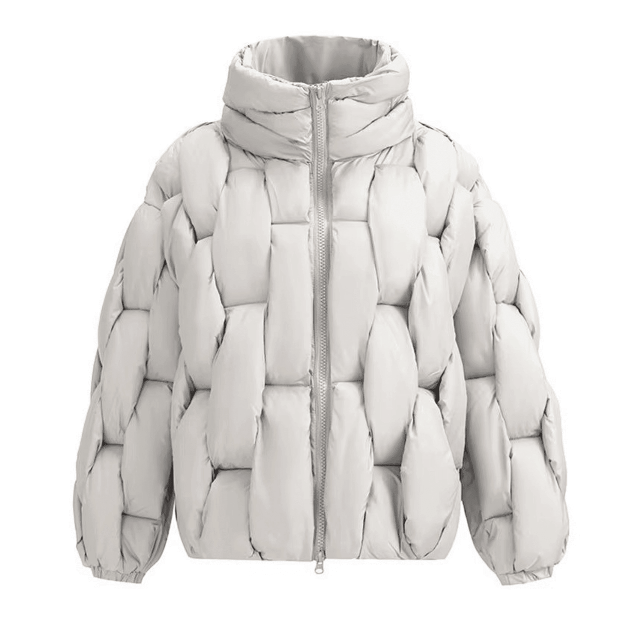 Men's Thick Parkas Jackets Luxury Designer Square Weave Bubble Coat High Collar Warm Jacket Casual Oversized Warm, Drestiny, Coats, Puffer Jackets, United States, Canada, Australia, United Kingdom, USA, Uk , Black, Brown, Khaki, White, Green, S, M, L, XL, Men's Puffer Jackets, Best Men's Winter Coats, Men's Bubble Coats, shopdrestiny.com