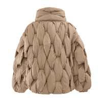Thumbnail for Men's Thick Parkas Jackets Luxury Designer Square Weave Bubble Coat High Collar Warm Jacket Casual Oversized Warm, Drestiny, Coats, Puffer Jackets, United States, Canada, Australia, United Kingdom, USA, Uk , Black, Brown, Khaki, White, Green, S, M, L, XL, Men's Puffer Jackets, Best Men's Winter Coats, Men's Bubble Coats, shopdrestiny.com