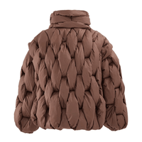 Thumbnail for Men's Thick Parkas Jackets Luxury Designer Square Weave Bubble Coat High Collar Warm Jacket Casual Oversized Warm, Drestiny, Coats, Puffer Jackets, United States, Canada, Australia, United Kingdom, USA, Uk , Black, Brown, Khaki, White, Green, S, M, L, XL, Men's Puffer Jackets, Best Men's Winter Coats, Men's Bubble Coats, shopdrestiny.com