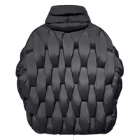 Thumbnail for Men's Thick Parkas Jackets Luxury Designer Square Weave Bubble Coat High Collar Warm Jacket Casual Oversized Warm, Drestiny, Coats, Puffer Jackets, United States, Canada, Australia, United Kingdom, USA, Uk , Black, Brown, Khaki, White, Green, S, M, L, XL, Men's Puffer Jackets, Best Men's Winter Coats, Men's Bubble Coats, shopdrestiny.com