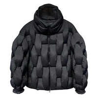 Thumbnail for Men's Thick Parkas Jackets Luxury Designer Square Weave Bubble Coat High Collar Warm Jacket Casual Oversized Warm, Drestiny, Coats, Puffer Jackets, United States, Canada, Australia, United Kingdom, USA, Uk , Black, Brown, Khaki, White, Green, S, M, L, XL, Men's Puffer Jackets, Best Men's Winter Coats, Men's Bubble Coats, shopdrestiny.com