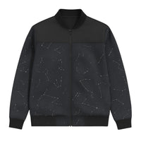 Thumbnail for Black jacket with star constellation pattern on a white background