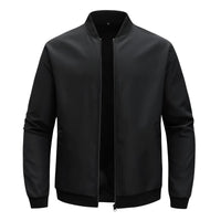 Thumbnail for Black bomber jacket on a white background