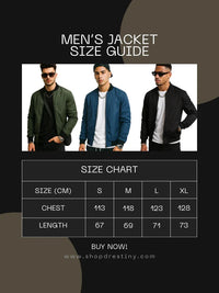 Thumbnail for Men's Trendy Casual Jacket, Drestiny, Jackets, Bomber Jackets, United States, USA, Canada, Australia, New Zealand, United Kingdom, S, M, L, XL, Black, Blue, Grey, Army Green, Black and White speckled, men's casual jacket, Men's bomber jacket, Lightweight jacket men, men's shacket, Men's fashion jacket, shopdrestiny.com