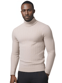 Thumbnail for Men's Turtleneck Sweaters Solid Color Slim Fit Fashionable Pullover Mens Winter Outdoor Tops, Drestiny, Sweaters, Turtlenecks, Casual Shirts, Long Sleeves, Dress Shirts, S, M, L, XL, XXL, 2XL, 3XL, XXXL, Navy Blue, Red, Sapphire Blue, Yellow, Grey, Dark Grey, Wine Red, Army Green, White, Black, Beige, Brown, United States, USA, Canada, Australia, New Zealand, United Kingdom, UK, men's turtleneck sweater, slim fit turtleneck men, mens turtleneck sweater outfit, shopdrestiny.com