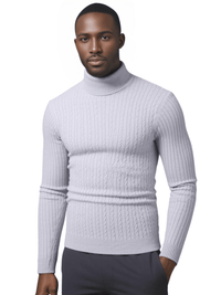 Thumbnail for Men's Turtleneck Sweaters Solid Color Slim Fit Fashionable Pullover Mens Winter Outdoor Tops, Drestiny, Sweaters, Turtlenecks, Casual Shirts, Long Sleeves, Dress Shirts, S, M, L, XL, XXL, 2XL, 3XL, XXXL, Navy Blue, Red, Sapphire Blue, Yellow, Grey, Dark Grey, Wine Red, Army Green, White, Black, Beige, Brown, United States, USA, Canada, Australia, New Zealand, United Kingdom, UK, men's turtleneck sweater, slim fit turtleneck men, mens turtleneck sweater outfit, shopdrestiny.com