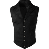 Thumbnail for Men's Victorian Suit Vest Waistcoat Men's Casual Vest Evening Attire, Drestiny, Victorian Inspired Waistcoat, Vests, Sleeveless, Suit Vests, Red, Black, White, Navy Blue, Red Flower, Grey, S, M, L, XL, XXL, 2XL, 3XL, XXXL, United States, Canada, Australia, New Zealand, United Kingdom, shopdrestiny.com, Victorian Costume Vests