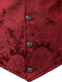 Thumbnail for Men's Victorian Suit Vest Waistcoat Men's Casual Vest Evening Attire, Drestiny, Victorian Inspired Waistcoat, Vests, Sleeveless, Suit Vests, Red, Black, White, Navy Blue, Red Flower, Grey, S, M, L, XL, XXL, 2XL, 3XL, XXXL, United States, Canada, Australia, New Zealand, United Kingdom, shopdrestiny.com, Victorian Costume Vests
