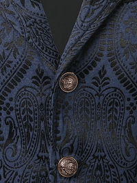 Thumbnail for Men's Victorian Suit Vest Waistcoat Men's Casual Vest Evening Attire, Drestiny, Victorian Inspired Waistcoat, Vests, Sleeveless, Suit Vests, Red, Black, White, Navy Blue, Red Flower, Grey, S, M, L, XL, XXL, 2XL, 3XL, XXXL, United States, Canada, Australia, New Zealand, United Kingdom, shopdrestiny.com, Victorian Costume Vests