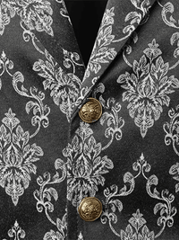 Thumbnail for Men's Victorian Suit Vest Waistcoat Men's Casual Vest Evening Attire, Drestiny, Victorian Inspired Waistcoat, Vests, Sleeveless, Suit Vests, Red, Black, White, Navy Blue, Red Flower, Grey, S, M, L, XL, XXL, 2XL, 3XL, XXXL, United States, Canada, Australia, New Zealand, United Kingdom, shopdrestiny.com, Victorian Costume Vests