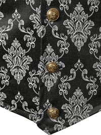 Thumbnail for Men's Victorian Suit Vest Waistcoat Men's Casual Vest Evening Attire, Drestiny, Victorian Inspired Waistcoat, Vests, Sleeveless, Suit Vests, Red, Black, White, Navy Blue, Red Flower, Grey, S, M, L, XL, XXL, 2XL, 3XL, XXXL, United States, Canada, Australia, New Zealand, United Kingdom, shopdrestiny.com, Victorian Costume Vests