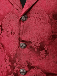 Thumbnail for Men's Victorian Suit Vest Waistcoat Men's Casual Vest Evening Attire, Drestiny, Victorian Inspired Waistcoat, Vests, Sleeveless, Suit Vests, Red, Black, White, Navy Blue, Red Flower, Grey, S, M, L, XL, XXL, 2XL, 3XL, XXXL, United States, Canada, Australia, New Zealand, United Kingdom, shopdrestiny.com, Victorian Costume Vests