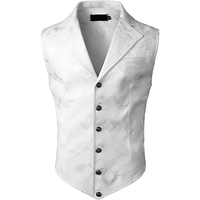 Thumbnail for Men's Victorian Suit Vest Waistcoat Men's Casual Vest Evening Attire, Drestiny, Victorian Inspired Waistcoat, Vests, Sleeveless, Suit Vests, Red, Black, White, Navy Blue, Red Flower, Grey, S, M, L, XL, XXL, 2XL, 3XL, XXXL, United States, Canada, Australia, New Zealand, United Kingdom, shopdrestiny.com, Victorian Costume Vests