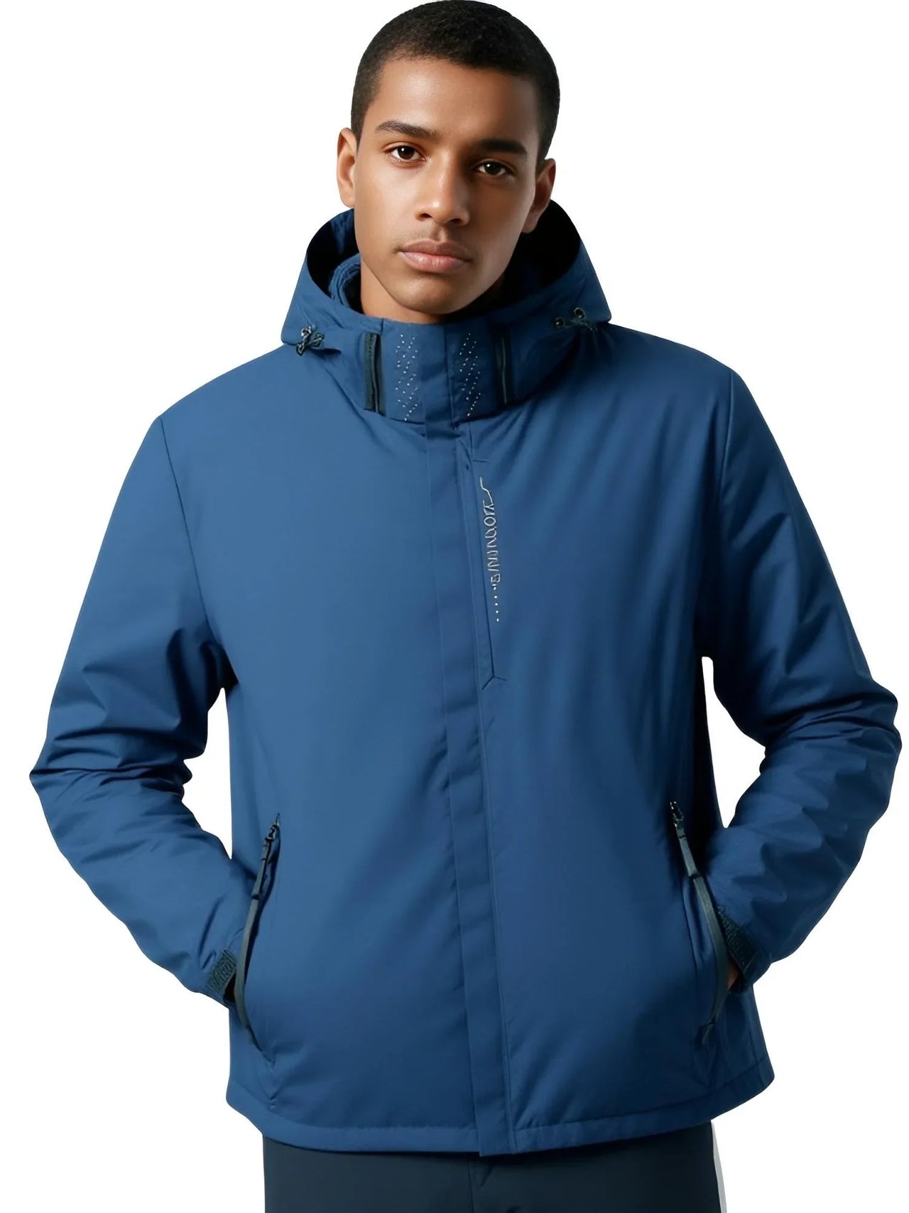 Men's Waterproof Rain Jacket Lightweight Outer Hooded Outdoor Raincoat Hiking Windproof Jacket Climbing Outdoor Jackets