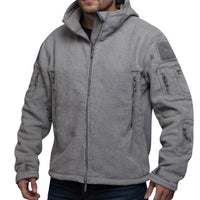 Thumbnail for Men's Winter Fleece Jacket With Hood -, Jackets , Drestiny , Army Green, Australia, Beige, Blue, Blue Green, Brown, Canada, Coats, Dark Blue, Dark Green, Grey, Jackets, L, Light Grey, M, Navy, New Zealand, United Kingdom, United States, Wine Red, XL, XXL, XXXL , Drestiny , www.shopdrestiny.com