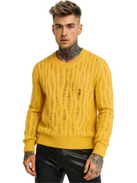 Thumbnail for Men's Distressed Sweater Streetwear Fashion