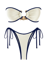 Thumbnail for Women's Metal O Ring Bikini With Side Ties