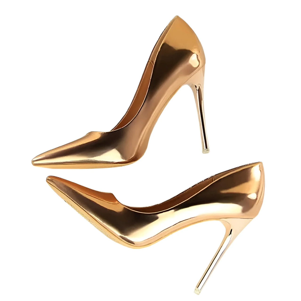 Metallic High Heel Pumps For Women