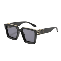 Thumbnail for Millionaire Sunglasses For Men Vintage Square Fashion Glasses Luxury Retro Sunglasses Trending, Drestiny, Sunglasses, Gender_Men, United States, USA, Canada, Australia, New Zealand, United Kingdom, Black, Grey, Blue, Orange, Red, Silver, Transparent, White, Brown, Gold, Luxury square sunglasses men, Retro millionaire sunglasses, Statement sunglasses men, Men's designer square sunglasses, Vintage millionaire sunglasses, High-end sunglasses for men, Oversized square frame sunglasses men, shopdrestiny.com