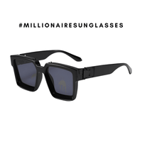 Thumbnail for Millionaire Sunglasses For Men Vintage Square Fashion Glasses Luxury Retro Sunglasses Trending, Drestiny, Sunglasses, Gender_Men, United States, USA, Canada, Australia, New Zealand, United Kingdom, Black, Grey, Blue, Orange, Red, Silver, Transparent, White, Brown, Gold, Luxury square sunglasses men, Retro millionaire sunglasses, Statement sunglasses men, Men's designer square sunglasses, Vintage millionaire sunglasses, High-end sunglasses for men, Oversized square frame sunglasses men, shopdrestiny.com