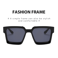 Thumbnail for Millionaire Sunglasses For Men Vintage Square Fashion Glasses Luxury Retro Sunglasses Trending, Drestiny, Sunglasses, Gender_Men, United States, USA, Canada, Australia, New Zealand, United Kingdom, Black, Grey, Blue, Orange, Red, Silver, Transparent, White, Brown, Gold, Luxury square sunglasses men, Retro millionaire sunglasses, Statement sunglasses men, Men's designer square sunglasses, Vintage millionaire sunglasses, High-end sunglasses for men, Oversized square frame sunglasses men, shopdrestiny.com