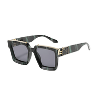 Thumbnail for Millionaire Sunglasses For Men Vintage Square Fashion Glasses Luxury Retro Sunglasses Trending, Drestiny, Sunglasses, Gender_Men, United States, USA, Canada, Australia, New Zealand, United Kingdom, Black, Grey, Blue, Orange, Red, Silver, Transparent, White, Brown, Gold, Luxury square sunglasses men, Retro millionaire sunglasses, Statement sunglasses men, Men's designer square sunglasses, Vintage millionaire sunglasses, High-end sunglasses for men, Oversized square frame sunglasses men, shopdrestiny.com