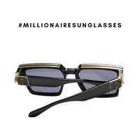Thumbnail for Millionaire Sunglasses For Men Vintage Square Fashion Glasses Luxury Retro Sunglasses Trending, Drestiny, Sunglasses, Gender_Men, United States, USA, Canada, Australia, New Zealand, United Kingdom, Black, Grey, Blue, Orange, Red, Silver, Transparent, White, Brown, Gold, Luxury square sunglasses men, Retro millionaire sunglasses, Statement sunglasses men, Men's designer square sunglasses, Vintage millionaire sunglasses, High-end sunglasses for men, Oversized square frame sunglasses men, shopdrestiny.com