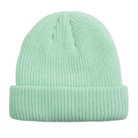 Thumbnail for Mint green knit beanie on a white background