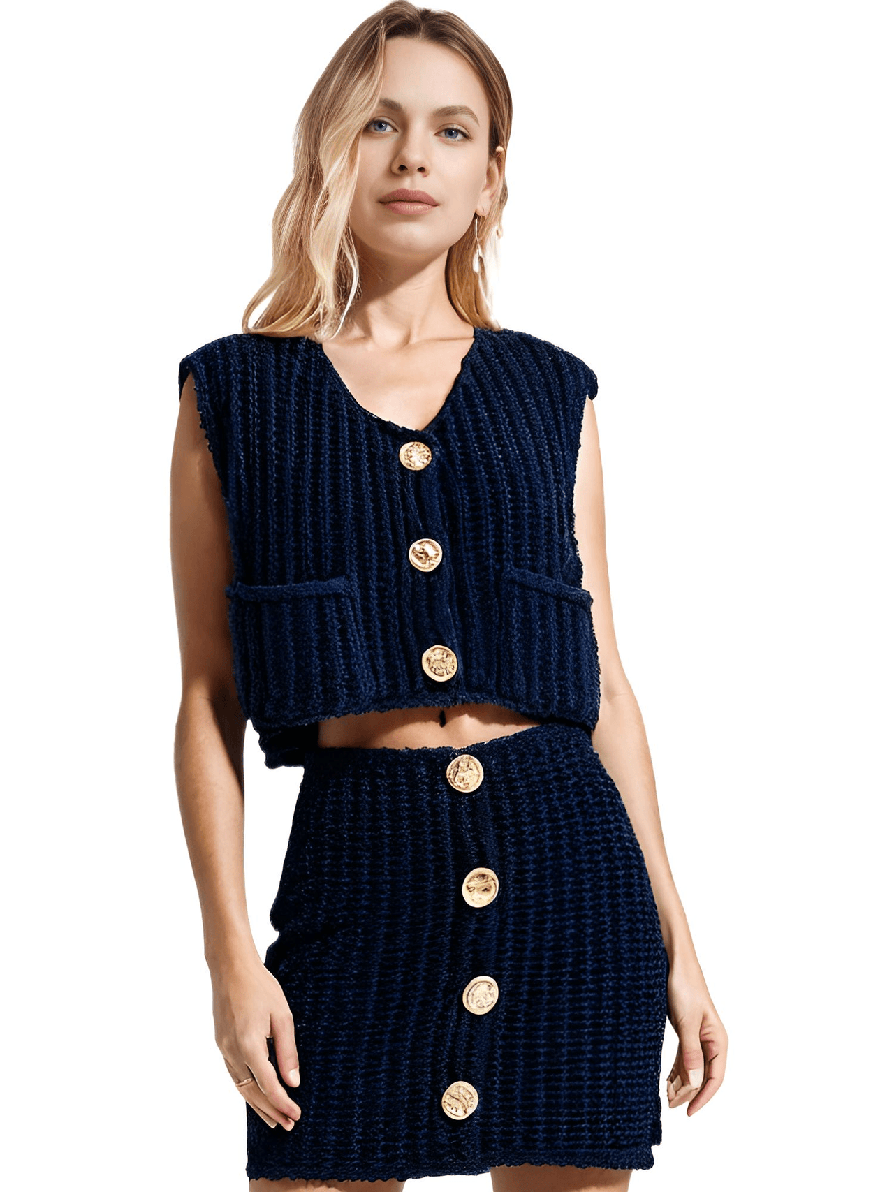 Sleeveless Crop Sweater Vest Solid Loose Casual Sweater Vest Cable Knit Sweater Vest For Women -, Vests , Drestiny , Australia, Black, Brown, Canada, Cardigans, Dark Blue, Dark Brown, Green, L, Light Blue, M, Navy, New Zealand, Off White, Olive Green, Purple, Red, S, Sleeveless, Sweater Vests, Sweaters, United Kingdom, United States, Vests, White, Yellow , Drestiny , www.shopdrestiny.com