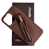 Thumbnail for New Color Silicone Lipstick iPhone Case With Box Lip Gloss Holder Cover, Drestiny, Rhode Phone Case with Lip Gloss, Best iPhone Cases with Lip Gloss, Silicone iPhone Case with Lipstick Holder, Hailey Bieber Phone Case with Lip Gloss, United States, Canada, Australia, New Zealand, United Kingdom, UK, USA, Lip Gloss, Raspberry, Berry, Rose, Lmage, Orange, Espresso, Toast, Grey, Ribbon, Phone Cases, Gender_Women, shopdrestiny.com