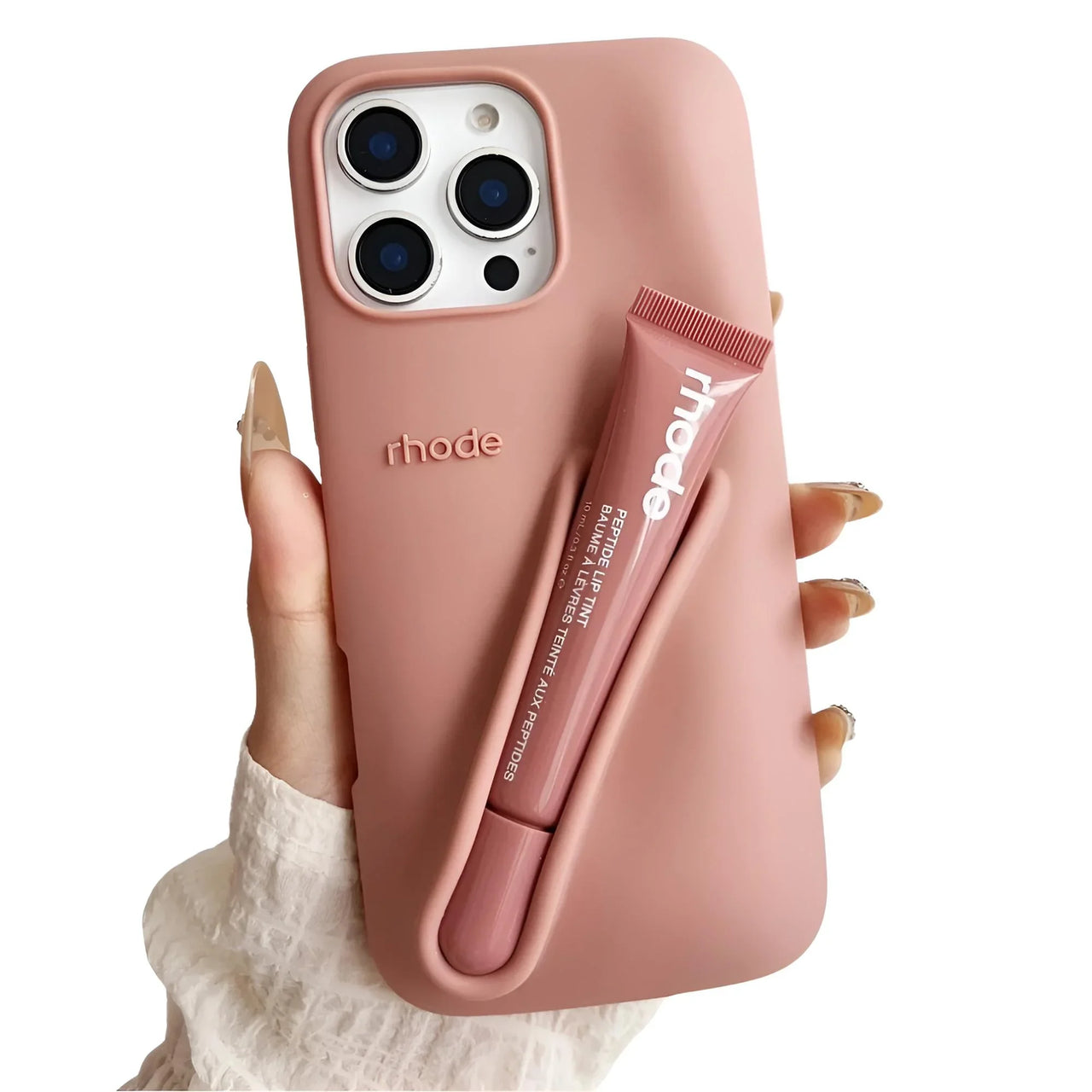 New Color Silicone Lipstick iPhone Case With Box Lip Gloss Holder Cover, Drestiny, Rhode Phone Case with Lip Gloss, Best iPhone Cases with Lip Gloss, Silicone iPhone Case with Lipstick Holder, Hailey Bieber Phone Case with Lip Gloss, United States, Canada, Australia, New Zealand, United Kingdom, UK, USA, Lip Gloss, Raspberry, Berry, Rose, Lmage, Orange, Espresso, Toast, Grey, Ribbon, Phone Cases, Gender_Women, shopdrestiny.com