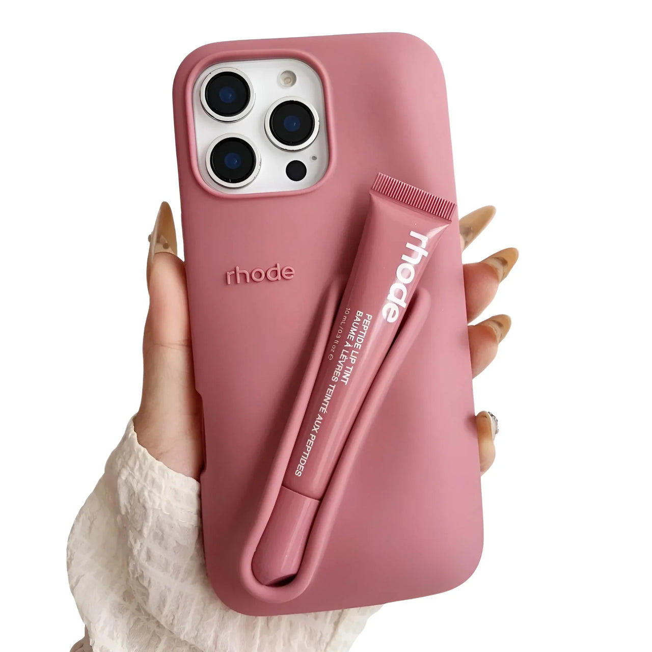 New Color Silicone Lipstick iPhone Case With Box Lip Gloss Holder Cover, Drestiny, Rhode Phone Case with Lip Gloss, Best iPhone Cases with Lip Gloss, Silicone iPhone Case with Lipstick Holder, Hailey Bieber Phone Case with Lip Gloss, United States, Canada, Australia, New Zealand, United Kingdom, UK, USA, Lip Gloss, Raspberry, Berry, Rose, Lmage, Orange, Espresso, Toast, Grey, Ribbon, Phone Cases, Gender_Women, shopdrestiny.com