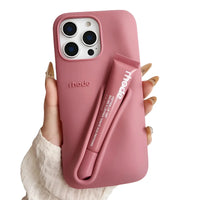 Thumbnail for New Color Silicone Lipstick iPhone Case With Box Lip Gloss Holder Cover, Drestiny, Rhode Phone Case with Lip Gloss, Best iPhone Cases with Lip Gloss, Silicone iPhone Case with Lipstick Holder, Hailey Bieber Phone Case with Lip Gloss, United States, Canada, Australia, New Zealand, United Kingdom, UK, USA, Lip Gloss, Raspberry, Berry, Rose, Lmage, Orange, Espresso, Toast, Grey, Ribbon, Phone Cases, Gender_Women, shopdrestiny.com