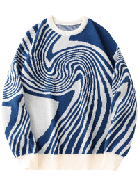 Thumbnail for New Popular Maze Pattern Pullover Sweater Jacquard Casual Round Neck Contrast Color Knitted Men's Pullover Jumpers, Drestiny, Sweaters, Pullovers, Long Sleeves, S, M, L, XL, XXL, 2XL, United States, Australia, USA, New Zealand, United Kingdom, UK, Blue, Black, Grey, Dark Grey, Orange Red, Green, Purple, Sky Blue, Pink, Khaki, Men's Maze Sweater, Men's Maze Knit Sweater, Oversized Men's Maze Jumper, Wool Men's Maze Sweater, Designer Men's Maze Sweater, shopdrestiny.com