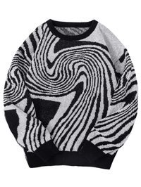 Thumbnail for New Popular Maze Pattern Pullover Sweater Jacquard Casual Round Neck Contrast Color Knitted Men's Pullover Jumpers, Drestiny, Sweaters, Pullovers, Long Sleeves, S, M, L, XL, XXL, 2XL, United States, Australia, USA, New Zealand, United Kingdom, UK, Blue, Black, Grey, Dark Grey, Orange Red, Green, Purple, Sky Blue, Pink, Khaki, Men's Maze Sweater, Men's Maze Knit Sweater, Oversized Men's Maze Jumper, Wool Men's Maze Sweater, Designer Men's Maze Sweater, shopdrestiny.com