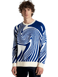 Thumbnail for New Popular Maze Pattern Pullover Sweater Jacquard Casual Round Neck Contrast Color Knitted Men's Pullover Jumpers, Drestiny, Sweaters, Pullovers, Long Sleeves, S, M, L, XL, XXL, 2XL, United States, Australia, USA, New Zealand, United Kingdom, UK, Blue, Black, Grey, Dark Grey, Orange Red, Green, Purple, Sky Blue, Pink, Khaki, Men's Maze Sweater, Men's Maze Knit Sweater, Oversized Men's Maze Jumper, Wool Men's Maze Sweater, Designer Men's Maze Sweater, shopdrestiny.com