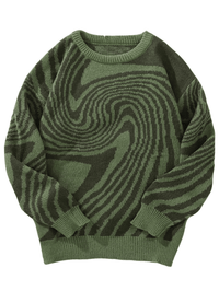 Thumbnail for New Popular Maze Pattern Pullover Sweater Jacquard Casual Round Neck Contrast Color Knitted Men's Pullover Jumpers, Drestiny, Sweaters, Pullovers, Long Sleeves, S, M, L, XL, XXL, 2XL, United States, Australia, USA, New Zealand, United Kingdom, UK, Blue, Black, Grey, Dark Grey, Orange Red, Green, Purple, Sky Blue, Pink, Khaki, Men's Maze Sweater, Men's Maze Knit Sweater, Oversized Men's Maze Jumper, Wool Men's Maze Sweater, Designer Men's Maze Sweater, shopdrestiny.com