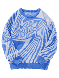 Thumbnail for New Popular Maze Pattern Pullover Sweater Jacquard Casual Round Neck Contrast Color Knitted Men's Pullover Jumpers, Drestiny, Sweaters, Pullovers, Long Sleeves, S, M, L, XL, XXL, 2XL, United States, Australia, USA, New Zealand, United Kingdom, UK, Blue, Black, Grey, Dark Grey, Orange Red, Green, Purple, Sky Blue, Pink, Khaki, Men's Maze Sweater, Men's Maze Knit Sweater, Oversized Men's Maze Jumper, Wool Men's Maze Sweater, Designer Men's Maze Sweater, shopdrestiny.com