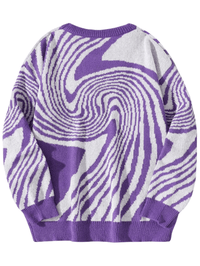 Thumbnail for New Popular Maze Pattern Pullover Sweater Jacquard Casual Round Neck Contrast Color Knitted Men's Pullover Jumpers, Drestiny, Sweaters, Pullovers, Long Sleeves, S, M, L, XL, XXL, 2XL, United States, Australia, USA, New Zealand, United Kingdom, UK, Blue, Black, Grey, Dark Grey, Orange Red, Green, Purple, Sky Blue, Pink, Khaki, Men's Maze Sweater, Men's Maze Knit Sweater, Oversized Men's Maze Jumper, Wool Men's Maze Sweater, Designer Men's Maze Sweater, Brown, shopdrestiny.com