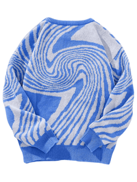 Thumbnail for New Popular Maze Pattern Pullover Sweater Jacquard Casual Round Neck Contrast Color Knitted Men's Pullover Jumpers, Drestiny, Sweaters, Pullovers, Long Sleeves, S, M, L, XL, XXL, 2XL, United States, Australia, USA, New Zealand, United Kingdom, UK, Blue, Black, Grey, Dark Grey, Orange Red, Green, Purple, Sky Blue, Pink, Khaki, Men's Maze Sweater, Men's Maze Knit Sweater, Oversized Men's Maze Jumper, Wool Men's Maze Sweater, Designer Men's Maze Sweater, shopdrestiny.com