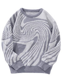 Thumbnail for New Popular Maze Pattern Pullover Sweater Jacquard Casual Round Neck Contrast Color Knitted Men's Pullover Jumpers, Drestiny, Sweaters, Pullovers, Long Sleeves, S, M, L, XL, XXL, 2XL, United States, Australia, USA, New Zealand, United Kingdom, UK, Blue, Black, Grey, Dark Grey, Orange Red, Green, Purple, Sky Blue, Pink, Khaki, Men's Maze Sweater, Men's Maze Knit Sweater, Oversized Men's Maze Jumper, Wool Men's Maze Sweater, Designer Men's Maze Sweater, shopdrestiny.com