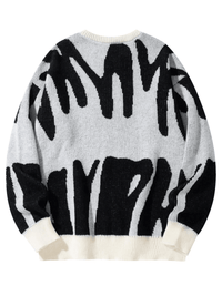Thumbnail for New Popular Men's Irregular Graphic Print Pullover Sweater Casual Round Neck Contrast Color Knitted Men's Pullovers Autumn Winter, Drestiny, Sweaters, Men's Sweaters, Pullovers, Long Sleeves, Men's Sweaters, Best Men's Sweaters, Wool Sweaters for Men, Cheap Sweaters for Men, United States, USA, Australia, New Zealand, United Kingdom, S, M, L, XL, XXL, 2XL, Dark Grey, Dodger Blue, Black, White, Dark Red, Green, Brown, Beige, Off white, Army Green, shopdrestiny.com