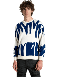 Thumbnail for New Popular Men's Irregular Graphic Print Pullover Sweater Casual Round Neck Contrast Color Knitted Men's Pullovers Autumn Winter, Drestiny, Sweaters, Men's Sweaters, Pullovers, Long Sleeves, Men's Sweaters, Best Men's Sweaters, Wool Sweaters for Men, Cheap Sweaters for Men, United States, USA, Australia, New Zealand, United Kingdom, S, M, L, XL, XXL, 2XL, Dark Grey, Dodger Blue, Black, White, Dark Red, Green, Brown, Beige, Off white, Army Green, shopdrestiny.com