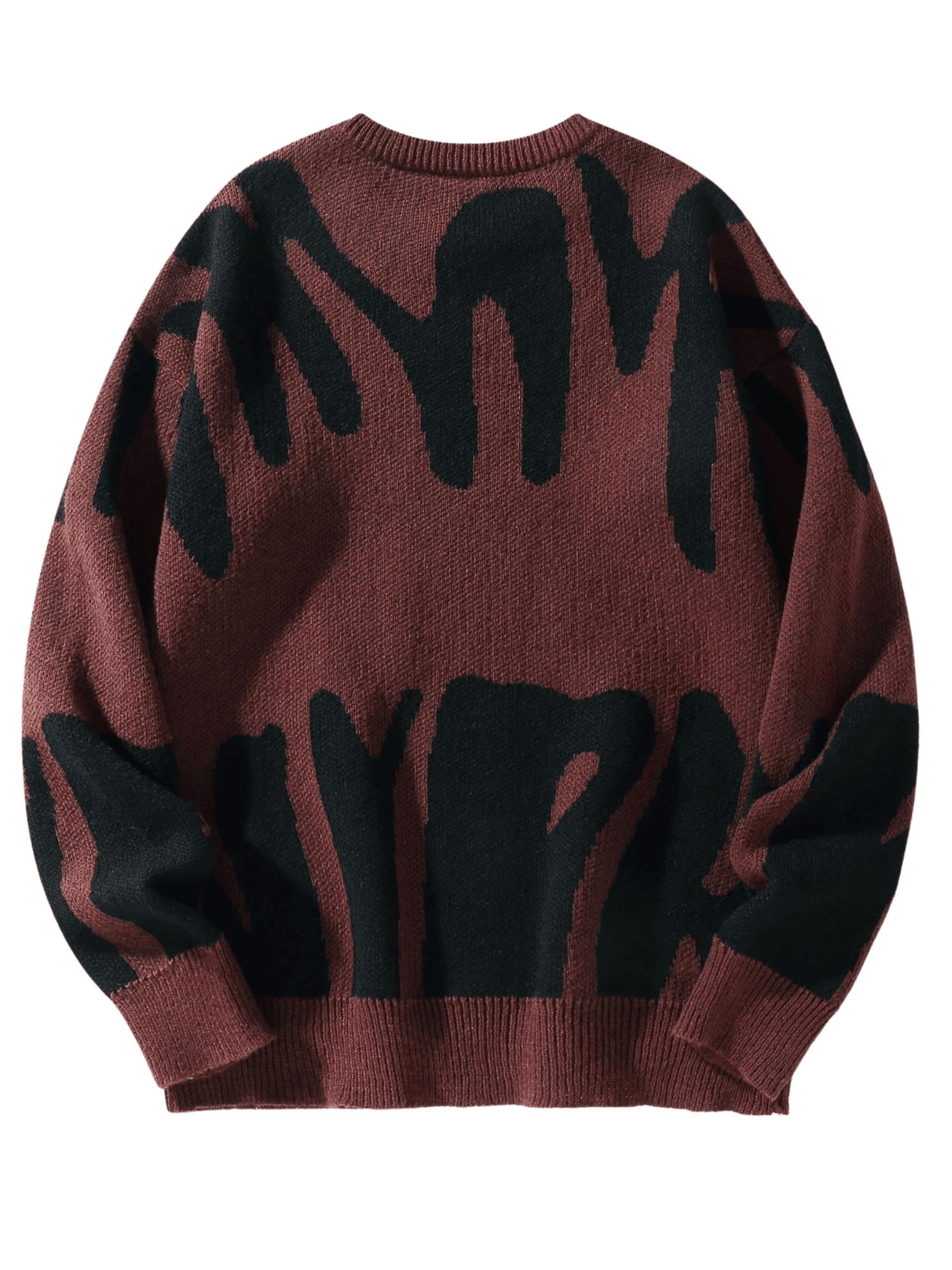 New Popular Men's Irregular Graphic Print Pullover Sweater Casual Round Neck Contrast Color Knitted Men's Pullovers Autumn Winter, Drestiny, Sweaters, Men's Sweaters, Pullovers, Long Sleeves, Men's Sweaters, Best Men's Sweaters, Wool Sweaters for Men, Cheap Sweaters for Men, United States, USA, Australia, New Zealand, United Kingdom, S, M, L, XL, XXL, 2XL, Dark Grey, Dodger Blue, Black, White, Dark Red, Green, Brown, Beige, Off white, Army Green, shopdrestiny.com