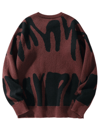 Thumbnail for New Popular Men's Irregular Graphic Print Pullover Sweater Casual Round Neck Contrast Color Knitted Men's Pullovers Autumn Winter, Drestiny, Sweaters, Men's Sweaters, Pullovers, Long Sleeves, Men's Sweaters, Best Men's Sweaters, Wool Sweaters for Men, Cheap Sweaters for Men, United States, USA, Australia, New Zealand, United Kingdom, S, M, L, XL, XXL, 2XL, Dark Grey, Dodger Blue, Black, White, Dark Red, Green, Brown, Beige, Off white, Army Green, shopdrestiny.com