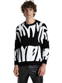 Thumbnail for New Popular Men's Irregular Graphic Print Pullover Sweater Casual Round Neck Contrast Color Knitted Men's Pullovers Autumn Winter, Drestiny, Sweaters, Men's Sweaters, Pullovers, Long Sleeves, Men's Sweaters, Best Men's Sweaters, Wool Sweaters for Men, Cheap Sweaters for Men, United States, USA, Australia, New Zealand, United Kingdom, S, M, L, XL, XXL, 2XL, Dark Grey, Dodger Blue, Black, White, Dark Red, Green, Brown, Beige, Off white, Army Green, shopdrestiny.com