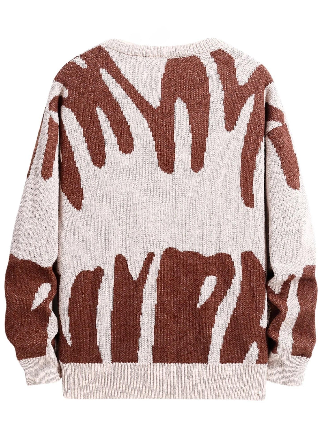New Popular Men's Irregular Graphic Print Pullover Sweater Casual Round Neck Contrast Color Knitted Men's Pullovers Autumn Winter, Drestiny, Sweaters, Men's Sweaters, Pullovers, Long Sleeves, Men's Sweaters, Best Men's Sweaters, Wool Sweaters for Men, Cheap Sweaters for Men, United States, USA, Australia, New Zealand, United Kingdom, S, M, L, XL, XXL, 2XL, Dark Grey, Dodger Blue, Black, White, Dark Red, Green, Brown, Beige, Off white, Army Green, shopdrestiny.com