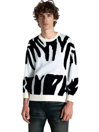Thumbnail for New Popular Men's Irregular Graphic Print Pullover Sweater Casual Round Neck Contrast Color Knitted Men's Pullovers Autumn Winter, Drestiny, Sweaters, Men's Sweaters, Pullovers, Long Sleeves, Men's Sweaters, Best Men's Sweaters, Wool Sweaters for Men, Cheap Sweaters for Men, United States, USA, Australia, New Zealand, United Kingdom, S, M, L, XL, XXL, 2XL, Dark Grey, Dodger Blue, Black, White, Dark Red, Green, Brown, Beige, Off white, Army Green, shopdrestiny.com